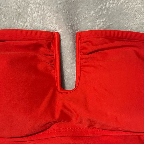 Kona Sol Red Strapless One Piece Swimsuit - Picture 3 of 3